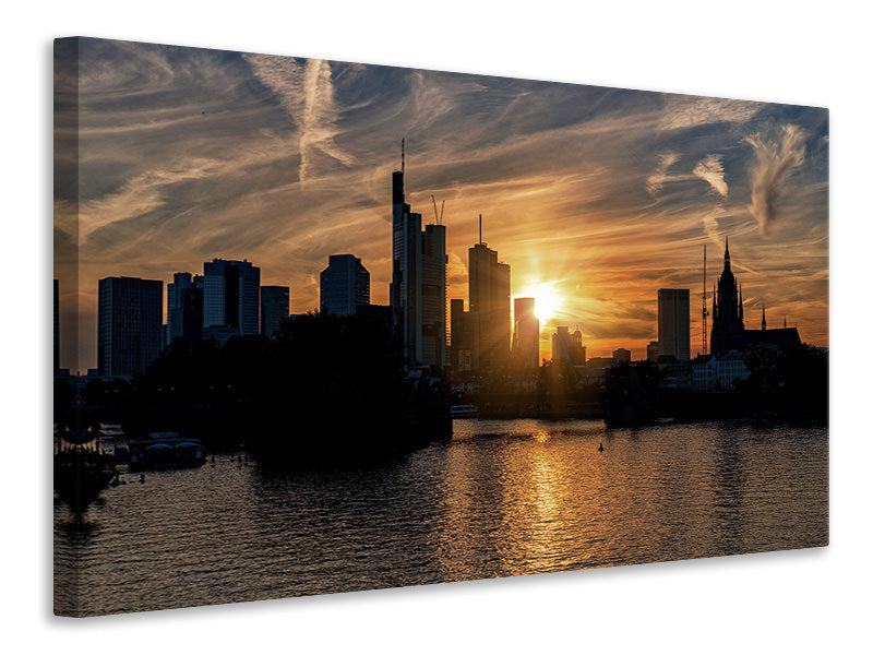 3-piece-canvas-print-sunset-on-the-skyline