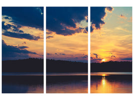 panoramic-3-piece-canvas-print-sunset-time-to-relax