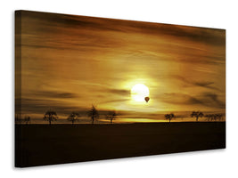5-piece-canvas-print-sunset-with-hot-air-balloon