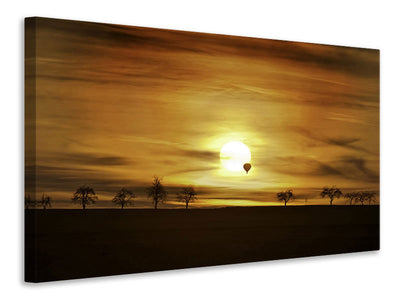 3-piece-canvas-print-sunset-with-hot-air-balloon