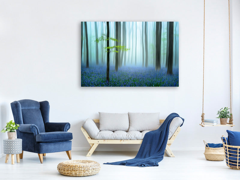 panoramic-canvas-print-the-blue-forest
