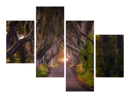 4-piece-canvas-print-the-glowing-hedges