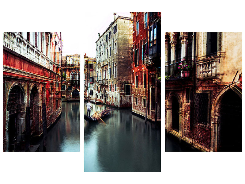 panoramic-3-piece-canvas-print-the-gondolier