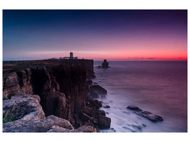 3-piece-canvas-print-the-lighthouse-at-dusk
