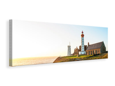panoramic-3-piece-canvas-print-the-lighthouse-at-sunrise