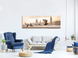 panoramic-3-piece-canvas-print-the-pigeons-on-the-roof