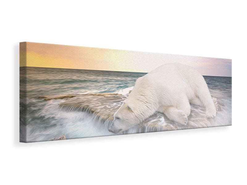 modern-4-piece-canvas-print-the-polar-bear-and-the-sea
