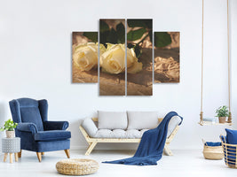 5-piece-canvas-print-the-purity-of-the-roses