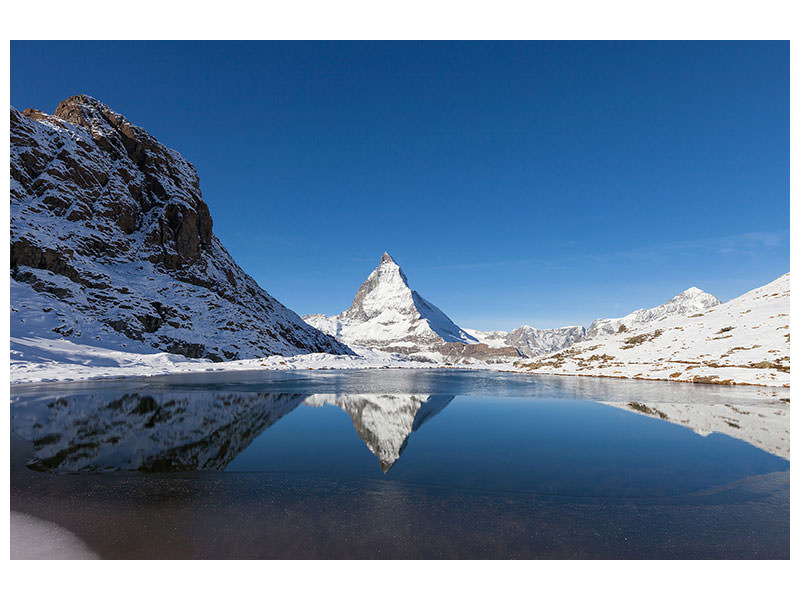 modern-4-piece-canvas-print-the-riffelsee-on-matterhorn
