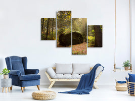 canvas-print-the-rock-in-the-forest