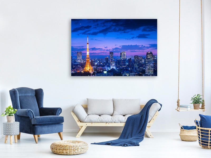 5-piece-canvas-print-tokyo-night-view