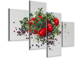 5-piece-canvas-print-tomatoes-and-thyme