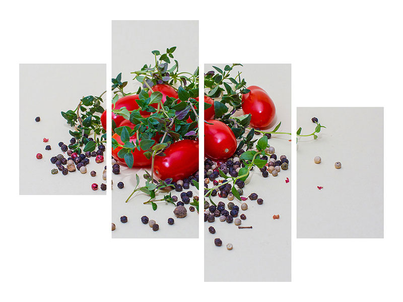 5-piece-canvas-print-tomatoes-and-thyme