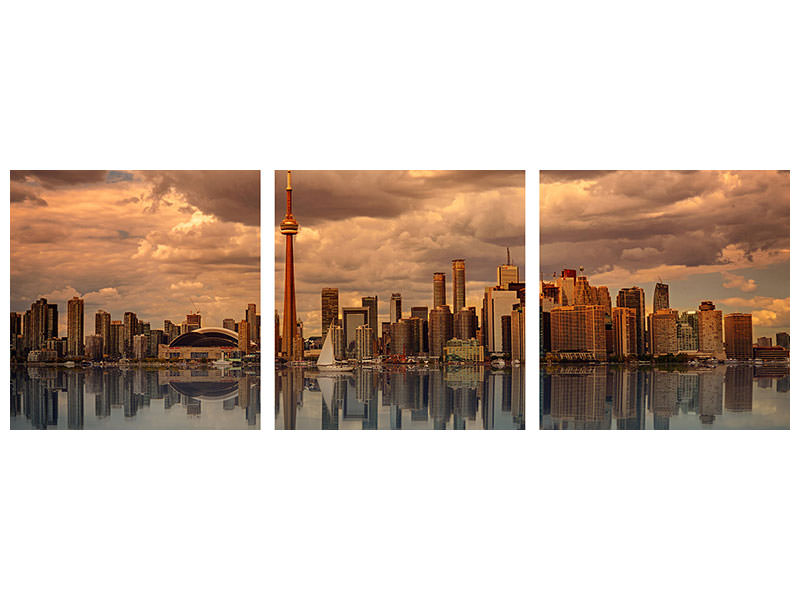 3-piece-canvas-print-toronto-at-dusk