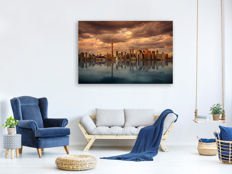 3-piece-canvas-print-toronto-at-dusk