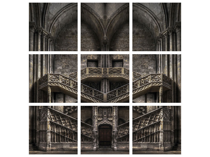 4-piece-canvas-print-tribute-to-escher