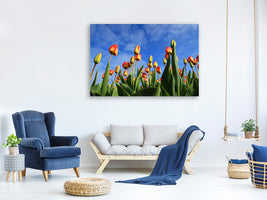 panoramic-3-piece-canvas-print-tulips-tower-to-the-sky