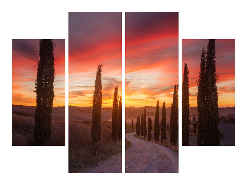 panoramic-3-piece-canvas-print-tuscany-sunset