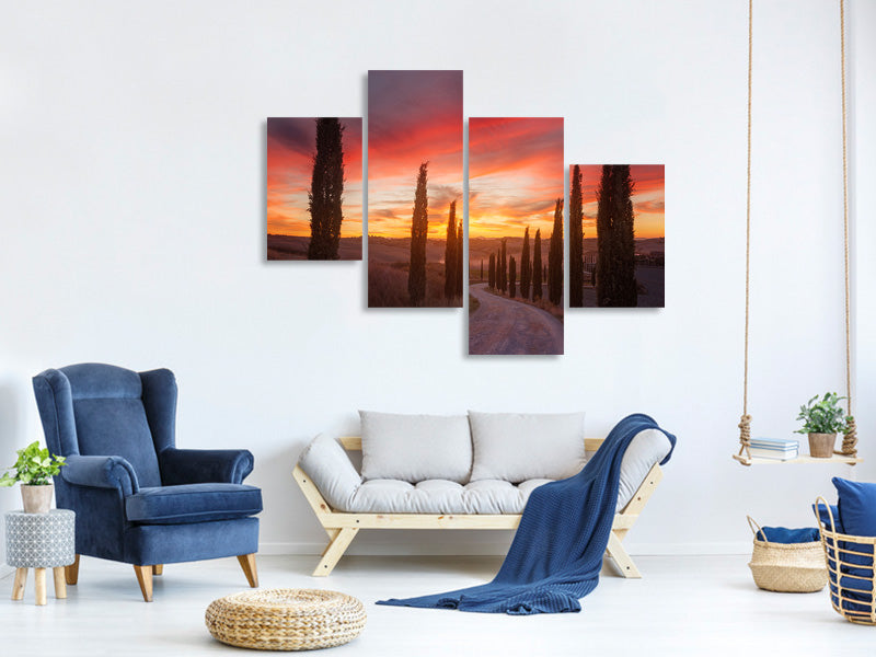 canvas-print-tuscany-sunset