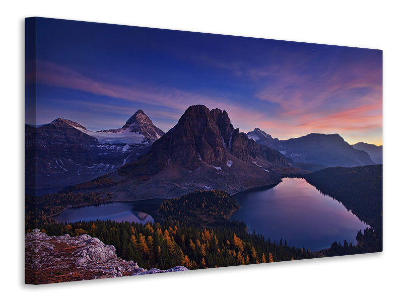 panoramic-3-piece-canvas-print-twilight-at-mount-assiniboine