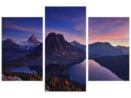 5-piece-canvas-print-twilight-at-mount-assiniboine