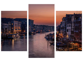 modern-4-piece-canvas-print-venice-grand-canal-at-sunset