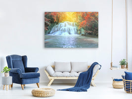 modern-4-piece-canvas-print-waterfall-in-light