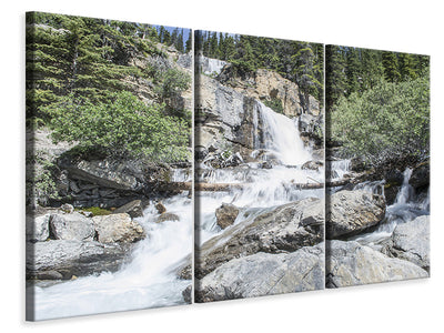 4-piece-canvas-print-wild-waterfall-in-the-forest