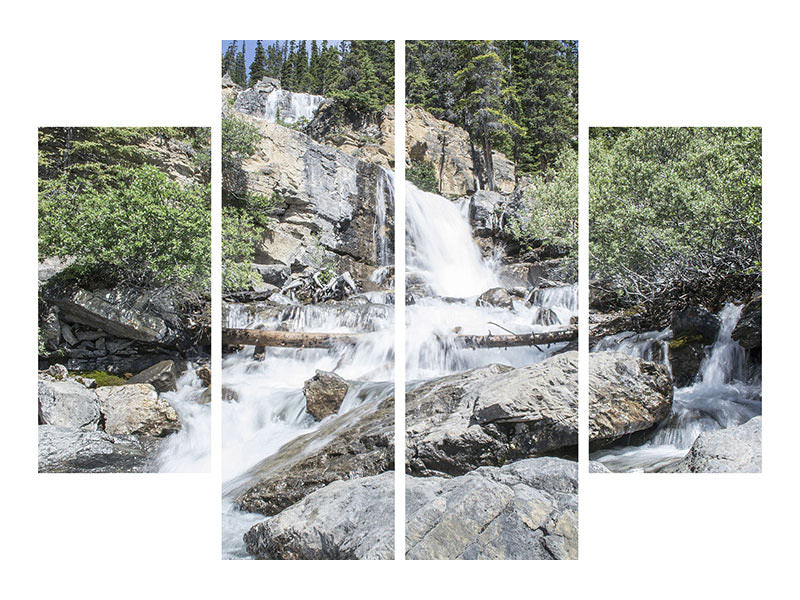 5-piece-canvas-print-wild-waterfall-in-the-forest