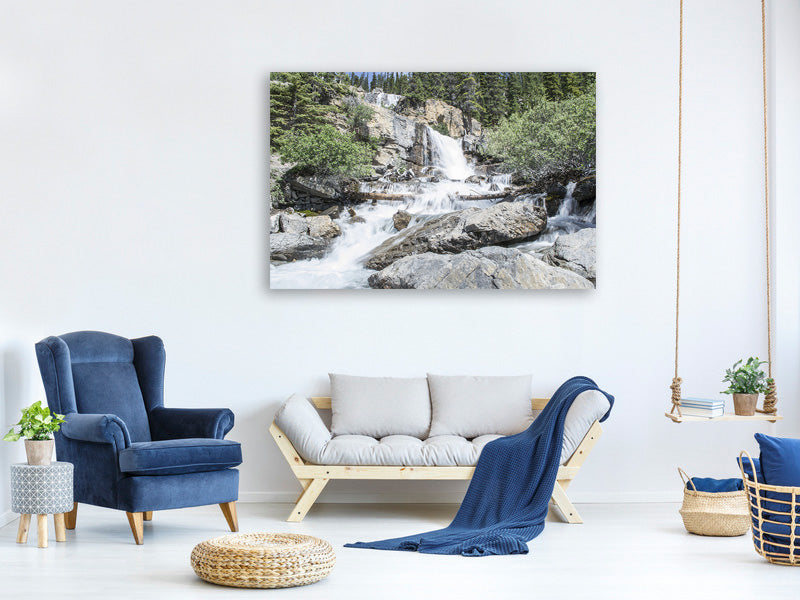 modern-4-piece-canvas-print-wild-waterfall-in-the-forest