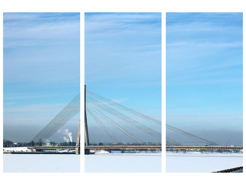 3-piece-canvas-print-bridge-in-the-snow