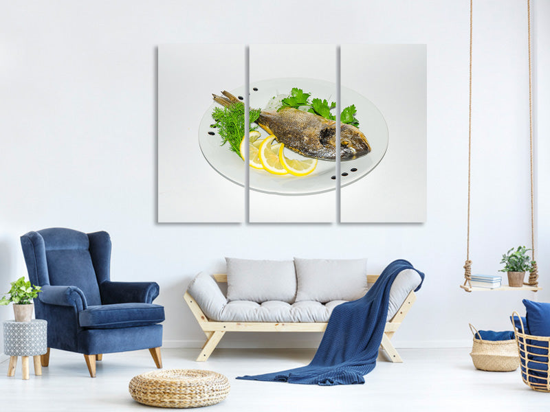 3-piece-canvas-print-grilled-fish