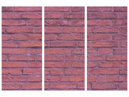 3-piece-canvas-print-lacquered-clinker-bricks