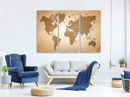 3-piece-canvas-print-map-of-the-world-in-vintage