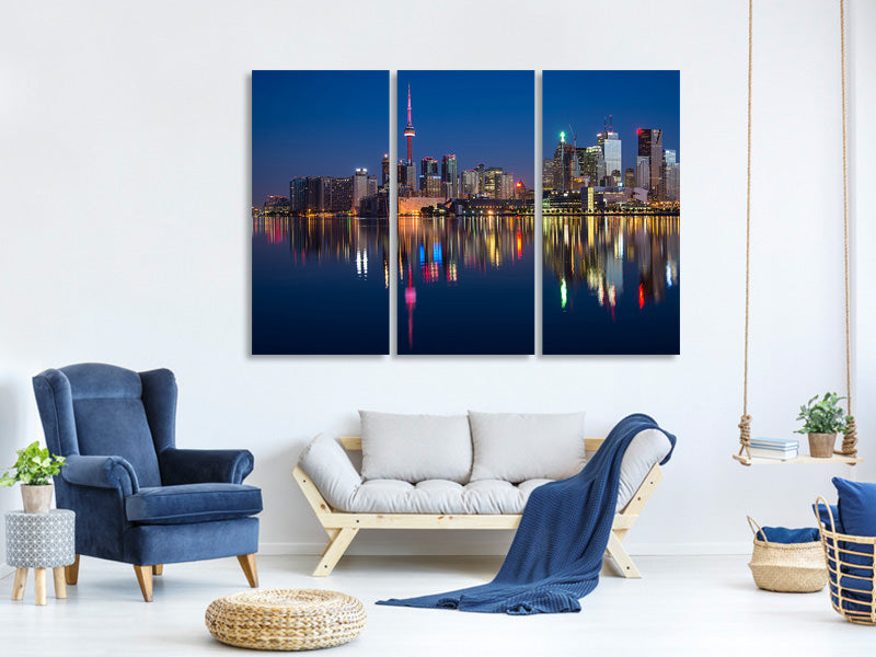 3-piece-canvas-print-reflections-in-the-evening