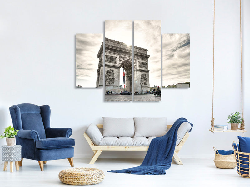 4-piece-canvas-print-arc-de-triomphe