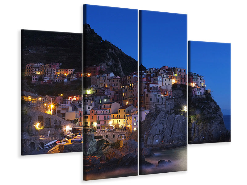 4-piece-canvas-print-at-night-in-cinque