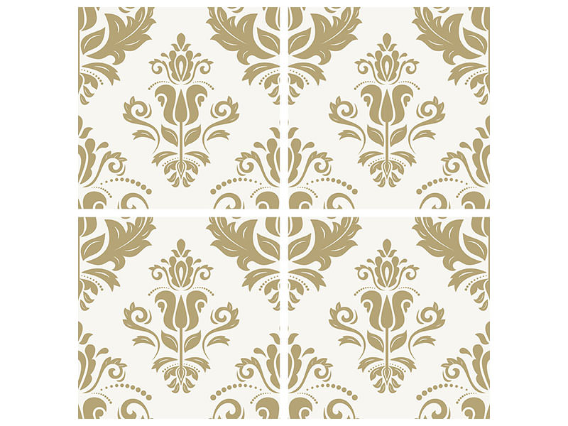 4-piece-canvas-print-baroque-ornaments