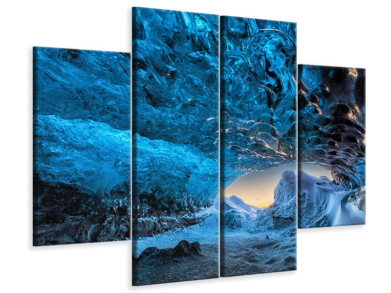 4-piece-canvas-print-crystal-cave