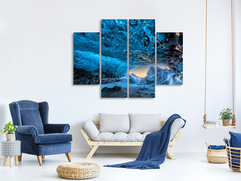 4-piece-canvas-print-crystal-cave