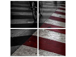 4-piece-canvas-print-dirty-red