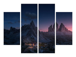 4-piece-canvas-print-drei-zinnen
