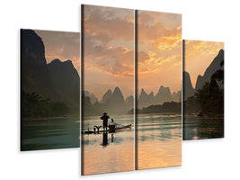 4-piece-canvas-print-golden-li-river