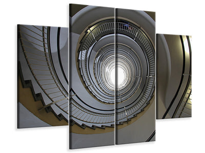 4-piece-canvas-print-high-spiral-staircase