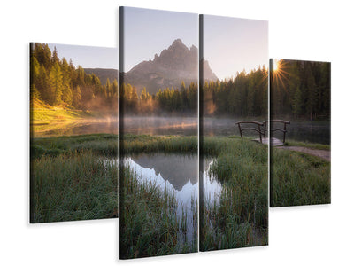 4-piece-canvas-print-morning-silence-ii