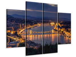 4-piece-canvas-print-panorama-of-budapest