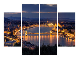 4-piece-canvas-print-panorama-of-budapest
