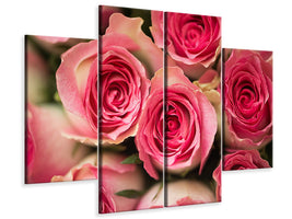 4-piece-canvas-print-rose-love