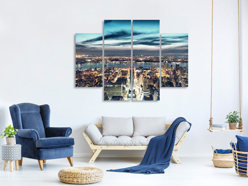 4-piece-canvas-print-skyline-manhattan-city-lights