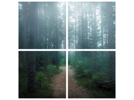 4-piece-canvas-print-the-forest-of-secrets